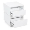 NicBex Modern Rotatable Nightstand Bedside Table with 2 Drawers for Bedroom and Living Room - 4 of 4