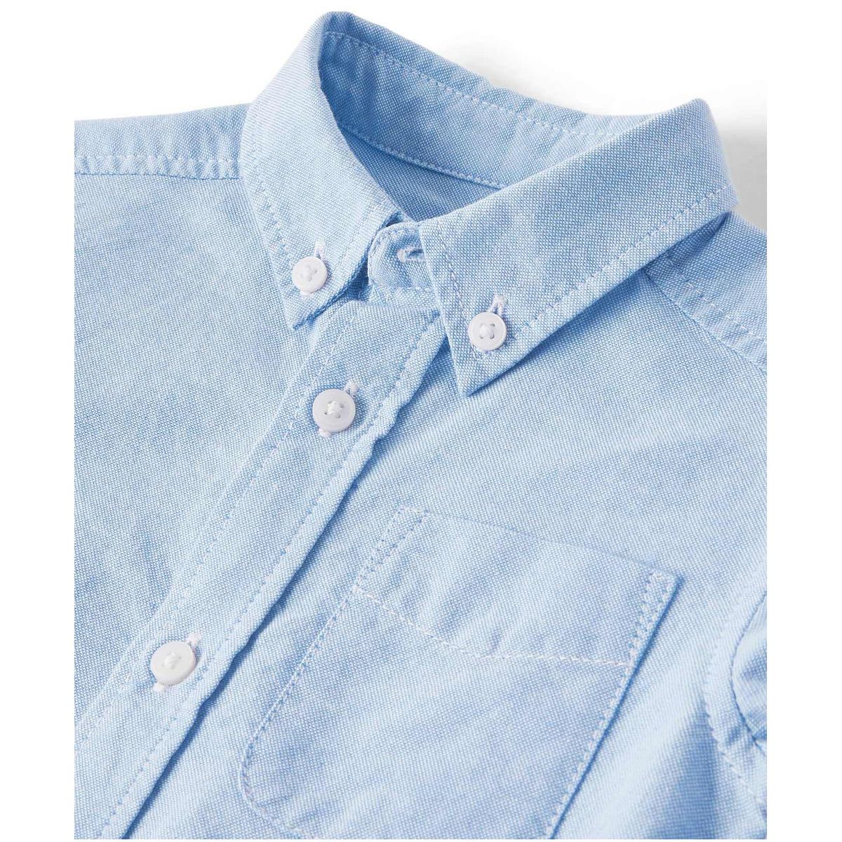 The Children's Place Toddler Boys Uniform Long Sleeve Oxford Button Down Shirt - thumbnail 2
