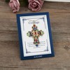 Anna-Kaci Gold Tone Stained Glass Rhinestone Patonce Cross Necklace with Message Card & Envelope Jewelry Gift - 3 of 4