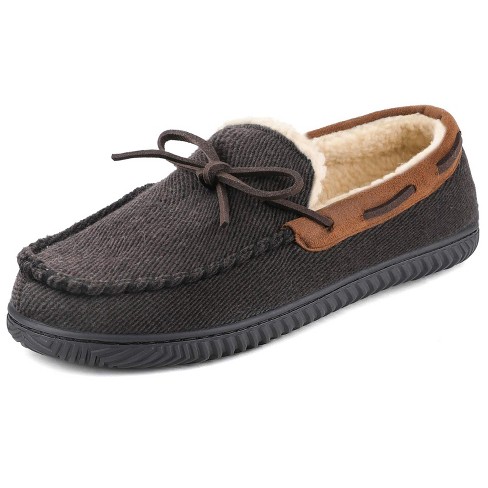 Men s Samuel Faux Shearling Lined Moccasin Slipper Size 12 Us Men