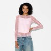 Women's Long Sleeve Boat Neck Henley Shirt - Wild Fable™ - 2 of 4