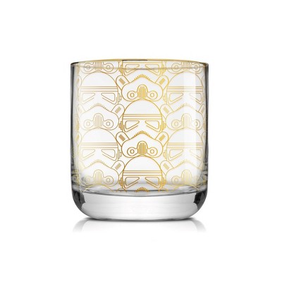 JoyJolt Star Wars Gold Deco Glass Set of 4, 10oz