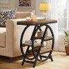 Tribesigns 3-Tier End Table with Storage, Wood Narrow Sofa Side Table for Bedroom Living Room, Light Brown - 2 of 4