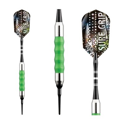 Viper Sure Grip Green Nickel Silver Soft Tip Darts Set