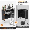 VINGLI Folding Portable Bar Table, Mobile Bar Table for Events, Party, Camping, Picnic, Tradeshow, Indoor with Black Skirt - 3 of 4