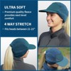 TrailHeads Ponytail Hat, Fleece Beanie for Women - Warm Winter Hat with Visor - Running, Hiking - 3 of 4