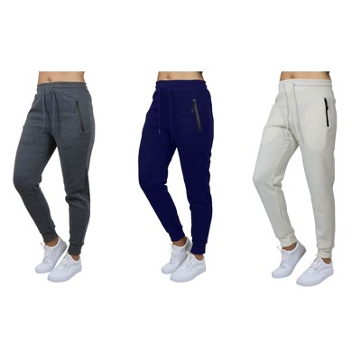 Galaxy Pro Star Women's Modern Fit  Fleece Lined Joggers-3 Pack