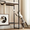 FEANDREA Woody Wonders Small Cat Tree for Kittens, Modern Cat Tower Cat Condo with Scratching Posts, Rustic Brown and white - 4 of 4