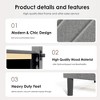 APRILSOUL Twin Size Modern Platform Bed Frame with Upholstered Headboard & Wooden Slats - No Box Spring Needed, Easy Assembly,Gray - 4 of 4