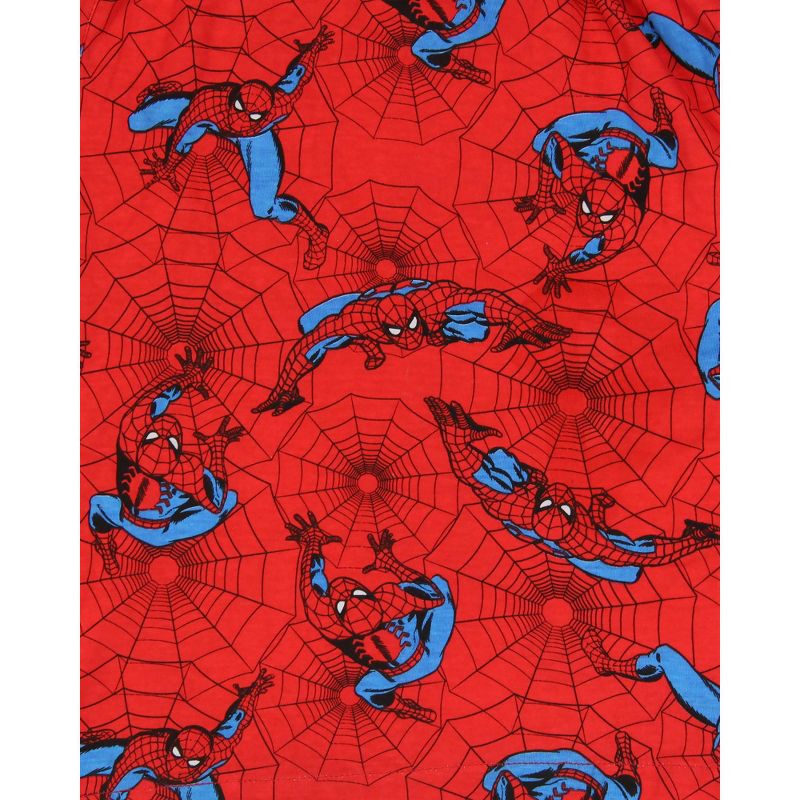 Marvel Men's Spider-Man Retro Character Print Boxers Sleep Shorts Underwear Red, 2 of 4