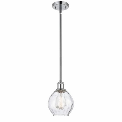 Waverly - 1 Light Stem Hung Mini Pendant In Industrial Style-9 Inches Tall and 6 Inches Wide