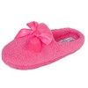 Jessica Simpson Girl's Slip-On Faux Shearling Clog Slippers with Satin Bow - 3 of 4