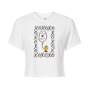 Women's - Peanuts - Woodstock Xoxo Cropped Graphic T-Shirt - 1 of 4