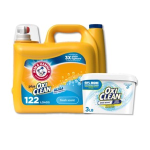 Arm & Hammer Fresh Scent Plus OxiClean 158.6oz + 3lbs OxiClean