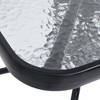 vidaXL Patio Table Black 27.6"x27.6"x27.6" Steel - 4 of 4