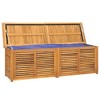 Garden Storage Box Warm Teak Solid teak wood, water-resistant PE bag - 4 of 4