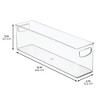 iDesign Plastic Stackable Pantry Bin with Handles - Set of 2 - Clear, USA Made - 4 of 4