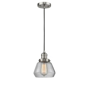 Fulton - 1 Light Cord Hung Mini Pendant In Industrial Style-10 Inches Tall and 7 Inches Wide - 1 of 1