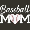 Junior's Design By Humans Baseball Mom Heart By shirtpublic T-Shirt - 2 of 2