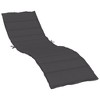 vidaXL Sun Lounger Cushion Melange Anthracite 78.7"x27.6"x1.6" Fabric - 2 of 4