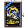 Trends International NFL Los Angeles Rams - Neon Helmet 23 Framed Wall Poster Prints - 3 of 4
