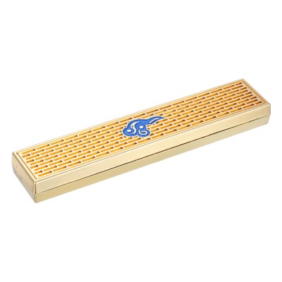 gold, blue