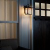 11.75" 1-Light Geometric Outdoor Wall Lantern Sconce Oil Rubbed Bronze - River of Goods: Stained Glass, ETL Listed - 4 of 4