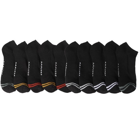 Men's Hanes Premium Low Cut Socks 10pk - Black : Target