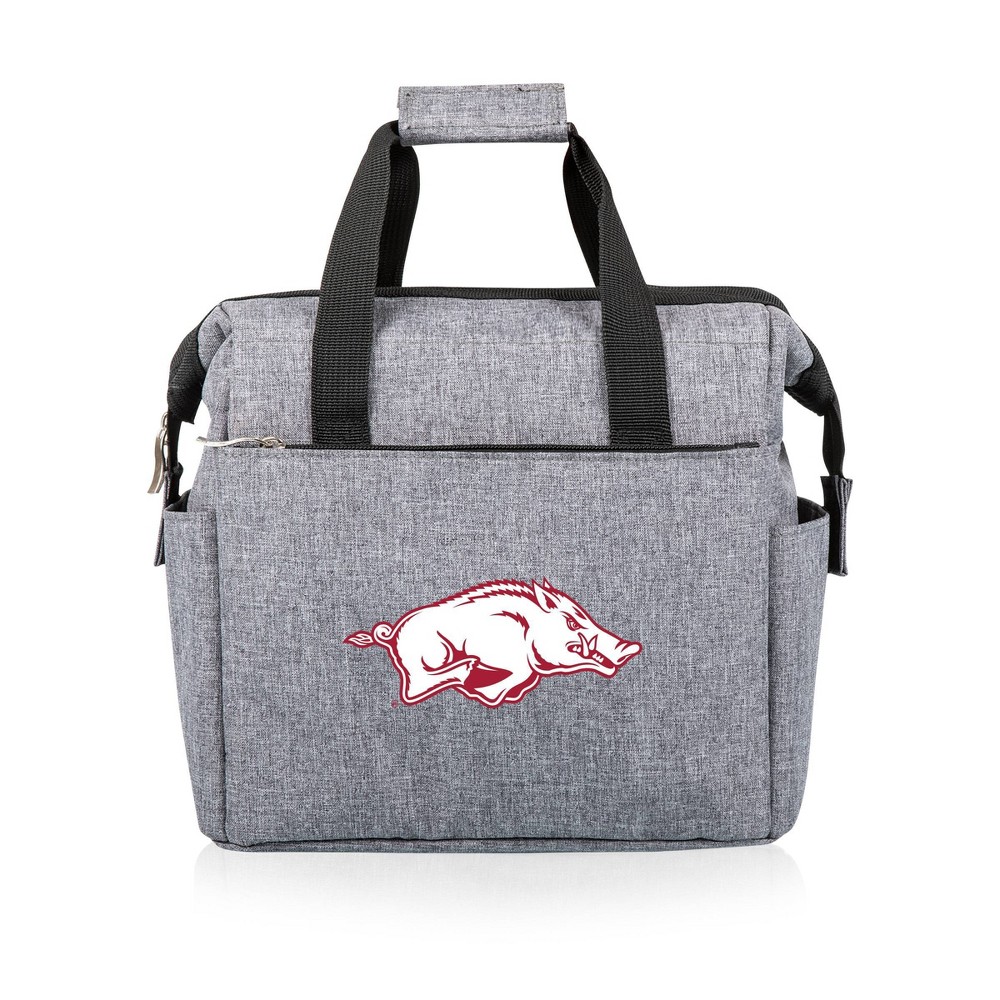 Photos - Serving Pieces NCAA Arkansas Razorbacks On The Go Lunch Cooler - Gray