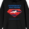 Superman's Best Friend Krypto Men's Black Graphic Hoodie - 2 of 3