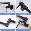 WOWOW Wall Mounted Pot Filler with Double Handle - 4 of 4
