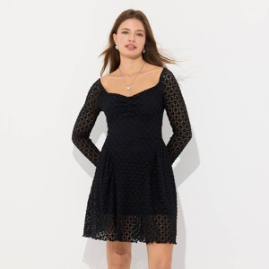 Women's Long Sleeve Lace Mini Dress - Wild Fable™ - 1 of 4