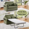 Whisen Twin Sofa Bed & Sleeper Sofa with Foldable Mattress, Side Table, Storage Pocket and USB Ports - 3 of 4