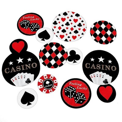 Big Dot of Happiness Las Vegas - DIY Shaped Casino Party Cut-Outs - 24  Count