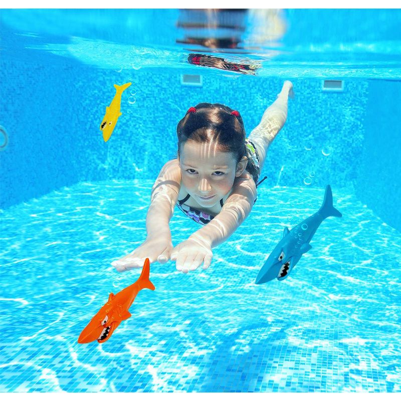 Poolmaster Shark Diving Toy Swimming Pool Game for Underwater Play - 3pk, 4 of 15
