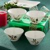 Certified International (Set of 4) 22oz Holly and Vines Ice Cream Bowls - 2 of 4