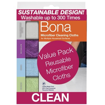 Bona Microfiber Cleaning Cloths for Multiple Household Surfaces (AX0003627)  