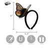 HalloweenCostumes.com    Springy Monarch Butterfly Headband, Black/White/Orange - 2 of 4