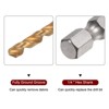 Unique Bargains M35 High Speed Steel Titanium Coated Long Fully Ground 1/4" Hex Shank Drill Bit - 4 of 4