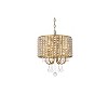 Elegant Lighting Nyomi 42-Inch Satin Gold Chandelier with Oversized Frame - 3 of 4