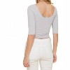 Women's Heather Ribbed Top And Wide Leg Pants Set - Saints & Hearts - 2 of 4
