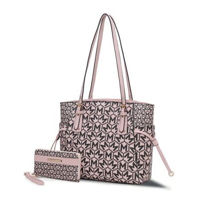 MKF Collection Pauline Tote Women’s Vegan Leather Bag with Matching Wallet  for Everyday Use by Mia K