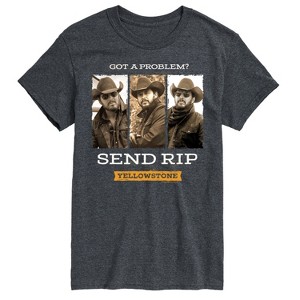 Men's - Yellowstone - Got A Problem Send Rip Short Sleeve Graphic T-Shirt - 1 of 4