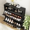 Munora Large Shoe Cabinet with 2 Flip Drawers - Extra Wide Entryway Storage for 20 Pairs of Shoes, Freestanding Slim Shoe Organizer with Open Shelf - 4 of 4