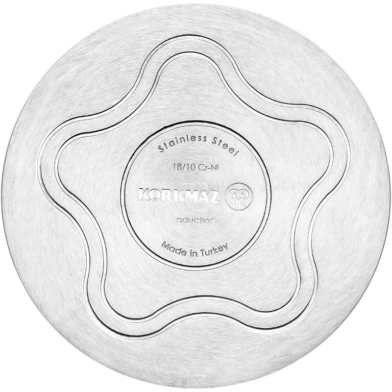 Korkmaz Gastro Proline 7.3 Liter Stainless Steel Saucepan in Silver, 3 of 6
