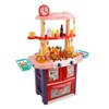 Topteng Pretend Play Kitchen with Sound Effects and Stove Light, Kids Kitchen Playset - 2 of 4