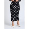 ELOQUII Women's Plus Size Polka Dot Sweater Midi Skirt - 3 of 4