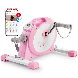 Sunny Health & Fitness Under Desk Smart Mini Pedal Exerciser Dual Function Cycle Exercise Bike - 1 of 4