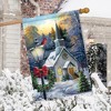 Briarwood Lane Christmas House Flag 40x28 For Outdoor Come All Ye Faithful Winter For Christmas House Flag - 4 of 4