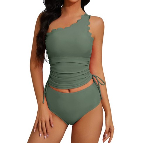 Summer Mae Women Mesh One Piece Swimsuit High Neck Tummy Control Ruched  Slimming Monokini Bathing Suit : : Clothing, Shoes & Accessories